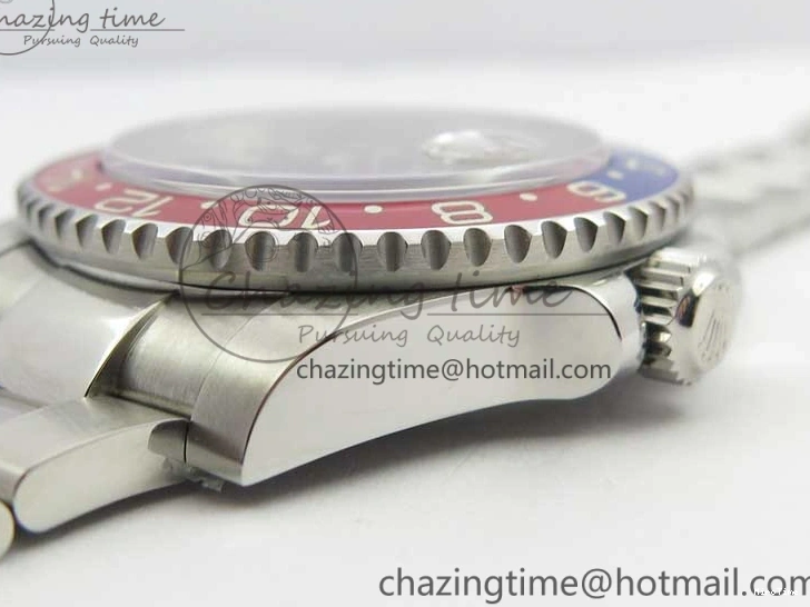 MiroTime 0417 Breathable GMT Master II 116719 BLRO Real Ceramic 904L SS GMF 1:1 Best Edition Black Dial on Bracelet A3186 (Correct Hand Stack) 3243